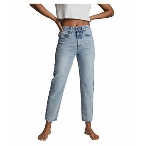 Cotton On High Rise Distressed Mom Jeans
